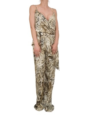 Pantalone vita alta Guess by Marciano stampa animalier all over in DONNA