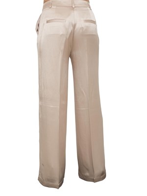 Pantalone donna Guess by Marciano in viscosa di raso beige in DONNA