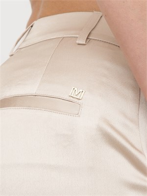 Pantalone donna Guess by Marciano in viscosa di raso beige in DONNA