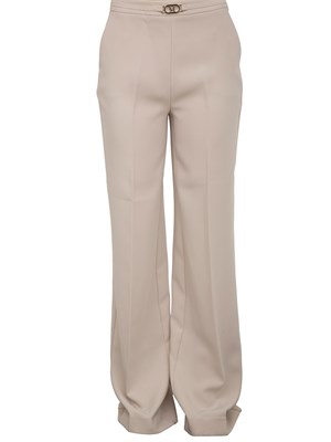 Pantaloni donna beige Guess by Marciano con taglio dritto e piega in DONNA