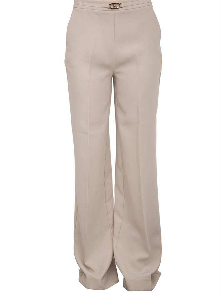 Pantaloni donna beige Guess by Marciano con taglio dritto e piega