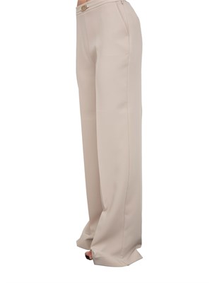 Pantaloni donna beige Guess by Marciano con taglio dritto e piega in DONNA