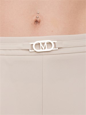 Pantaloni donna beige Guess by Marciano con taglio dritto e piega in DONNA