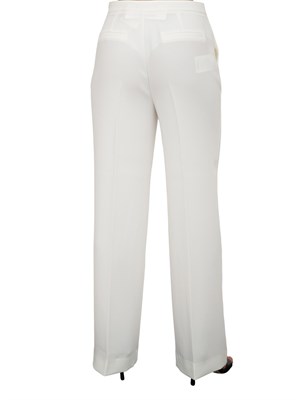 Pantaloni donna bianchi Guess by Marciano con taglio dritto e piega in DONNA