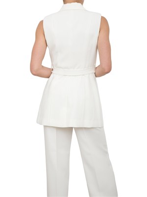 Gilet bianco donna Guess by Marciano con cintura in vita con logo in DONNA