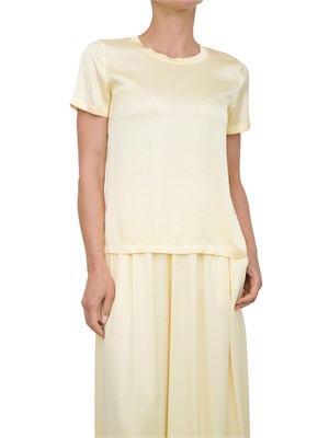 Blusa gialla manica corta Kocca modello girocollo in DONNA