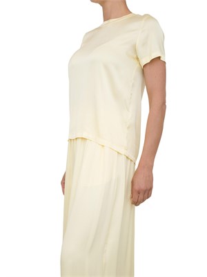 Blusa gialla manica corta Kocca modello girocollo in DONNA