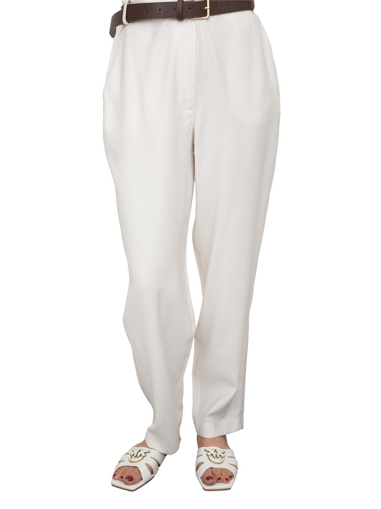 Pantalone bianco Kocca con tasche alla francese e cintura in vita