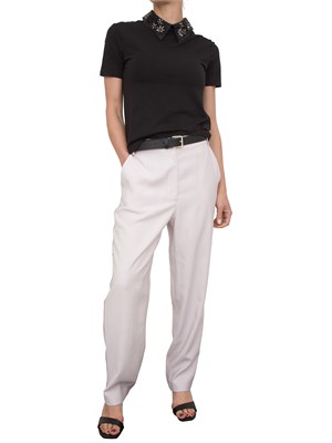 Pantalone lilla Kocca con tasche alla francese e cintura in vita in DONNA