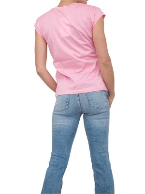 T-shirt rosa Kocca con taglio dritto e manica leggermente scesa in DONNA
