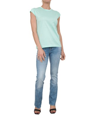 T-shirt acquamarina Kocca con taglio dritto e manica leggermente scesa in DONNA