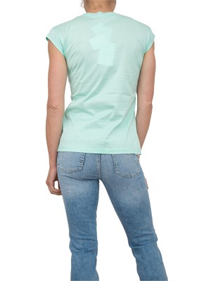 T-shirt acquamarina Kocca con taglio dritto e manica leggermente scesa in DONNA
