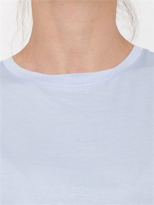 T-shirt azzurra Kocca con taglio dritto e manica leggermente scesa in DONNA