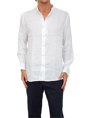 Camicia coreana Liu-jo bianco in lino in UOMO