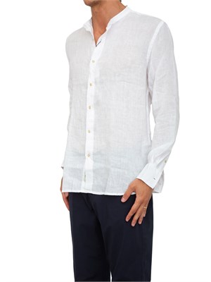Camicia coreana Liu-jo bianco in lino in UOMO