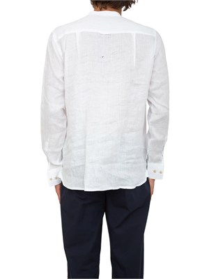 Camicia coreana Liu-jo bianco in lino in UOMO