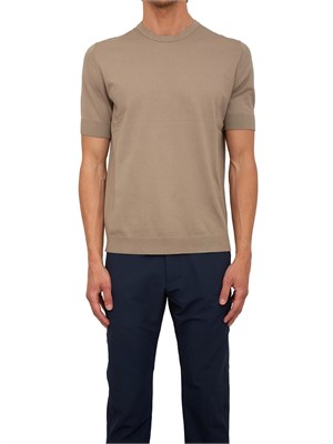 Maglia Hugo slim fit a maniche corte verde in UOMO