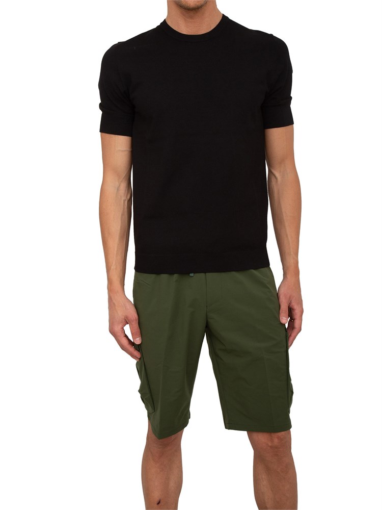 Maglia Hugo slim fit a maniche corte nero