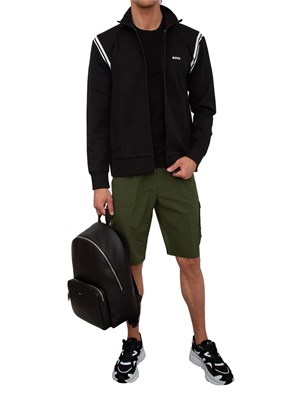 Maglia Hugo slim fit a maniche corte nero in UOMO