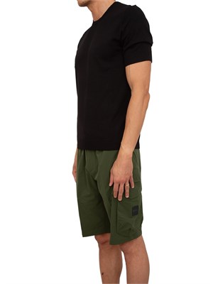 Maglia Hugo slim fit a maniche corte nero in UOMO