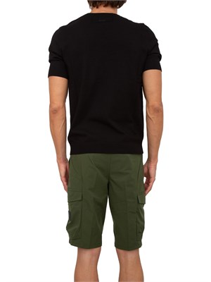 Maglia Hugo slim fit a maniche corte nero in UOMO