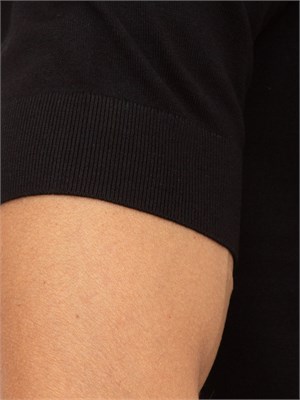 Maglia Hugo slim fit a maniche corte nero in UOMO