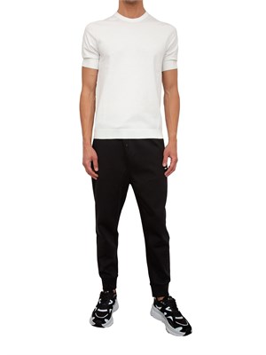 Maglia Hugo slim fit a maniche corte bianco in UOMO