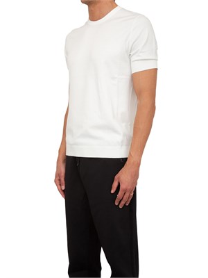 Maglia Hugo slim fit a maniche corte bianco in UOMO