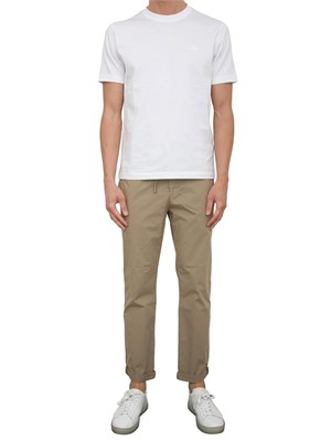 Pantalaccio Aiace Galassi in popeline di cotone taupe in UOMO