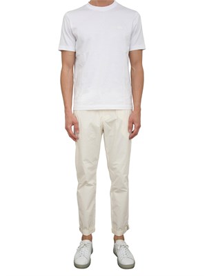 Pantalaccio Aiace Galassi in popeline di cotone avorio in UOMO