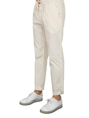Pantalaccio Aiace Galassi in popeline di cotone avorio in UOMO