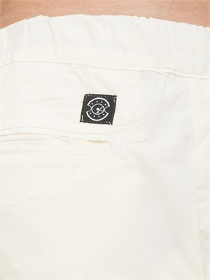 Pantalaccio Aiace Galassi in popeline di cotone avorio in UOMO