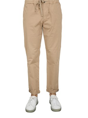 Pantalaccio Aiace Galassi in popeline di cotone beige in UOMO
