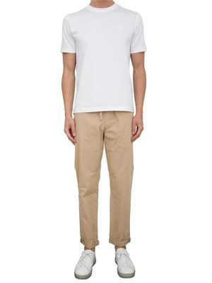 Pantalaccio Aiace Galassi in popeline di cotone beige in UOMO