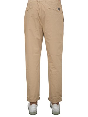 Pantalaccio Aiace Galassi in popeline di cotone beige in UOMO