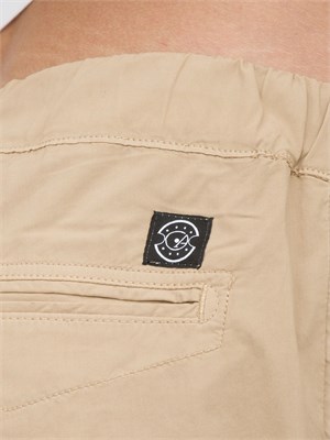 Pantalaccio Aiace Galassi in popeline di cotone beige in UOMO