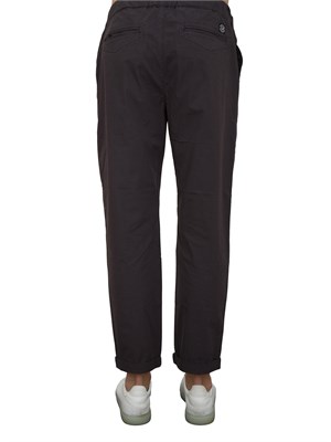 Pantalaccio Aiace Galassi in popeline di cotone nero in UOMO