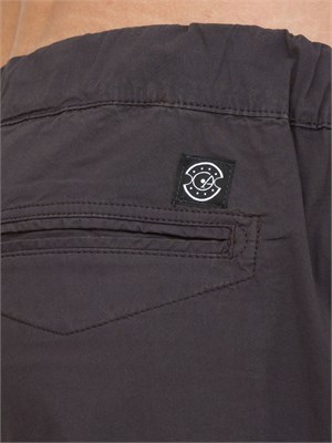 Pantalaccio Aiace Galassi in popeline di cotone nero in UOMO