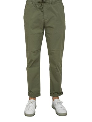 Pantalaccio Aiace Galassi in popeline di cotone verde in UOMO