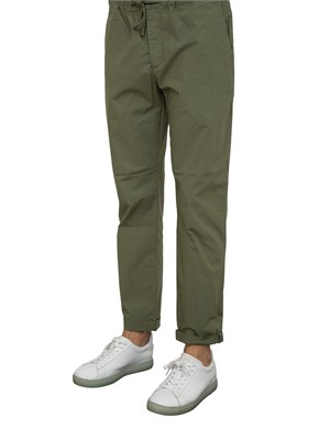 Pantalaccio Aiace Galassi in popeline di cotone verde in UOMO