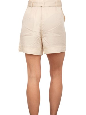 Shorts donna beige Guess Jeans in misto lino in DONNA