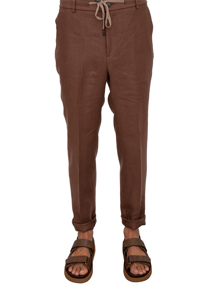 Pantalone uomo Peserico modello jogger marrone