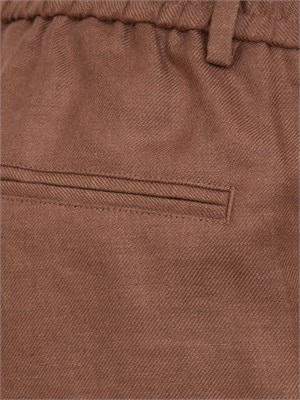 Pantalone uomo Peserico modello jogger marrone in UOMO