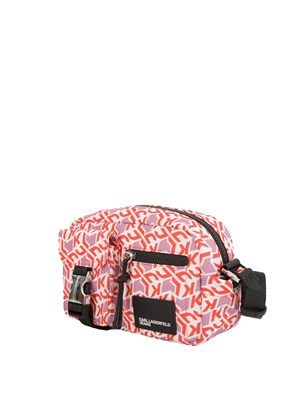 Borsa a tracolla Karl Lagerfeld Jeans in nylon con stampa logo all over e tasche in DONNA