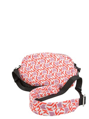 Borsa a tracolla Karl Lagerfeld Jeans in nylon con stampa logo all over e tasche in DONNA