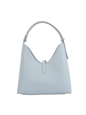 Borsa a spalla donna Furla Goccia M in pelle celeste in DONNA