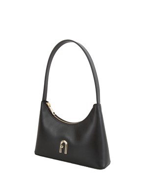 Borsa a spalla donna Furla Diamante in pelle nera in DONNA