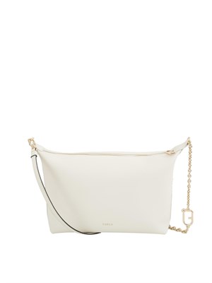 Borsa a tracolla donna Furla Nuvola in pelle color panna in DONNA
