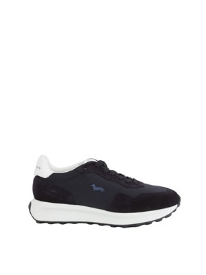Sneakers Harmont [and] Blaine blu con suola bicolor in UOMO