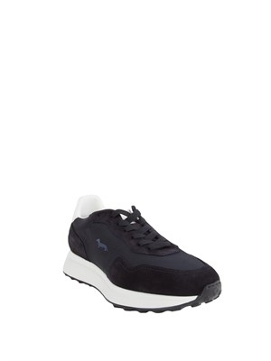 Sneakers Harmont [and] Blaine blu con suola bicolor in UOMO
